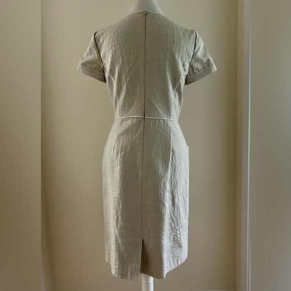 CUTE Alex Marie Tan Dress w/White Piping - Picture 6 of 6